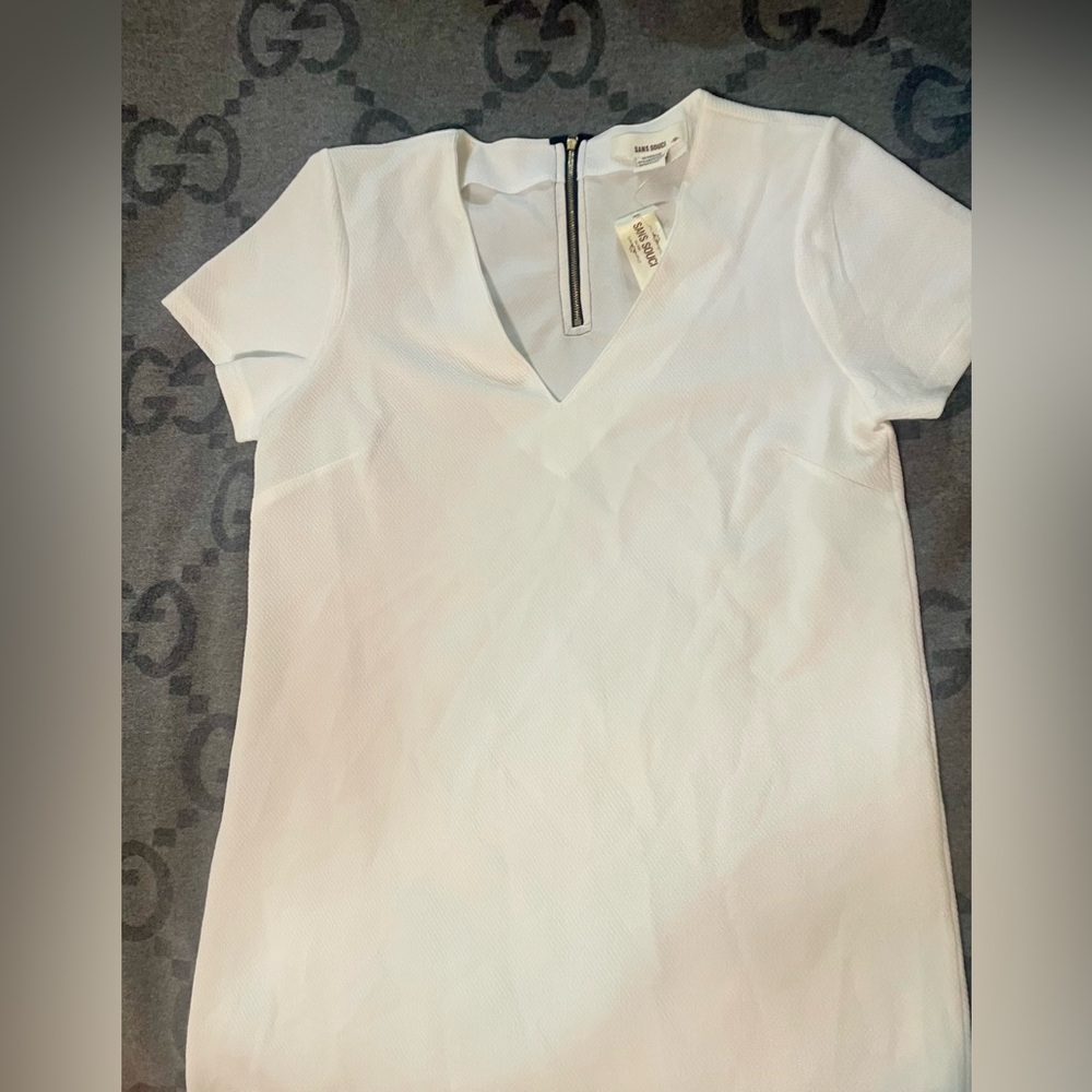 Cream Dress.